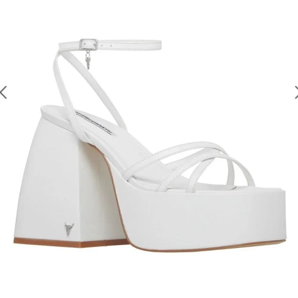 Windsor Smith Heather white Windsor heel platforms